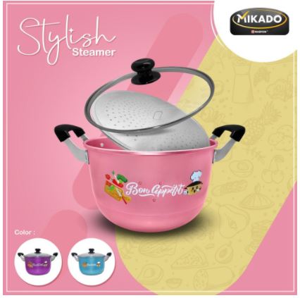 Maspion Mikado Stylish Steamer 24cm MIKADO24 Pengukus Alumunium